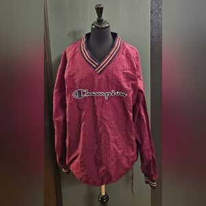 Champion Burgundy Windbreaker